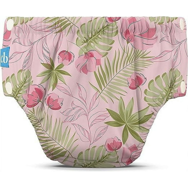 Charlie Banana Reusable Training Pants Snaps Multi-Color Pink