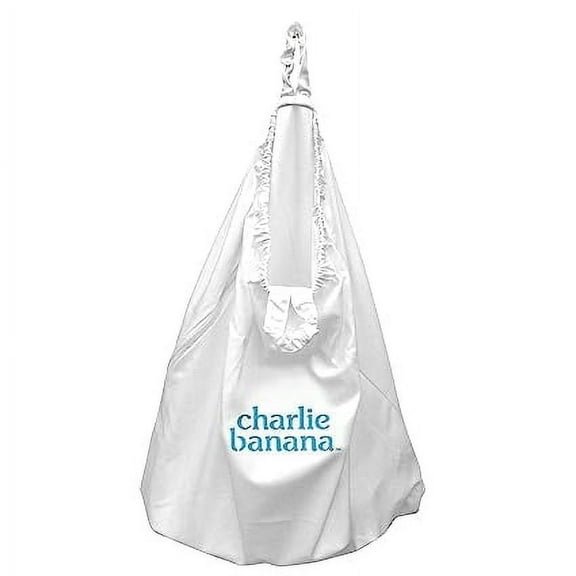 Charlie Banana Reusable and Waterproof Hanging Diaper Pail, Multi-Color White - 1 Pack