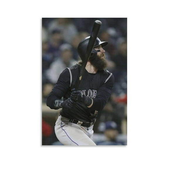 Charlie Blackmon Canvas Poster Canvas Wall Art Poster Decorative Bedroom Modern Home Print Picture Artworks Posters 16x24inch(40x60cm)
