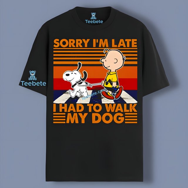 Charlie Brown And Snoopy Dog Sorry Im Late I Had To Walk My Dog Meme