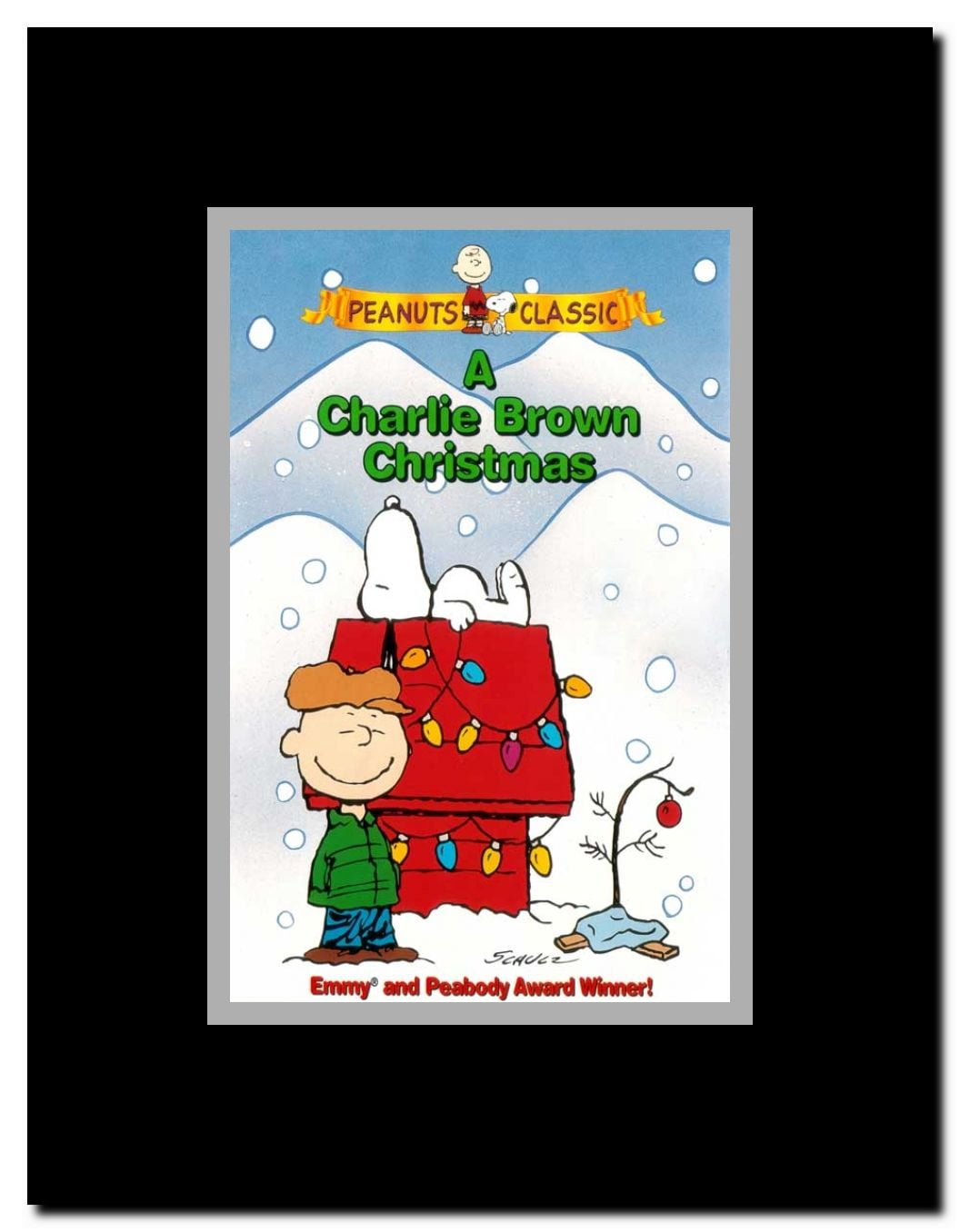 Charlie Brown Christmas A Framed Movie Poster