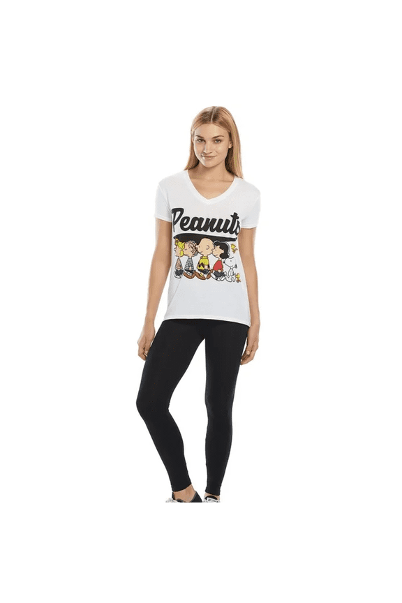 Charlie Brown Peanuts Snoopy 2-Piece T-Shirt Legging Set Women's XS