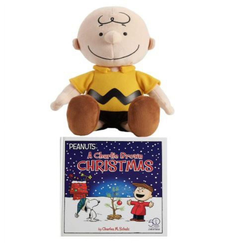Charlie Brown Stuffed Plush Characters and Charlie Brown Christmas Book Bundle Walmart