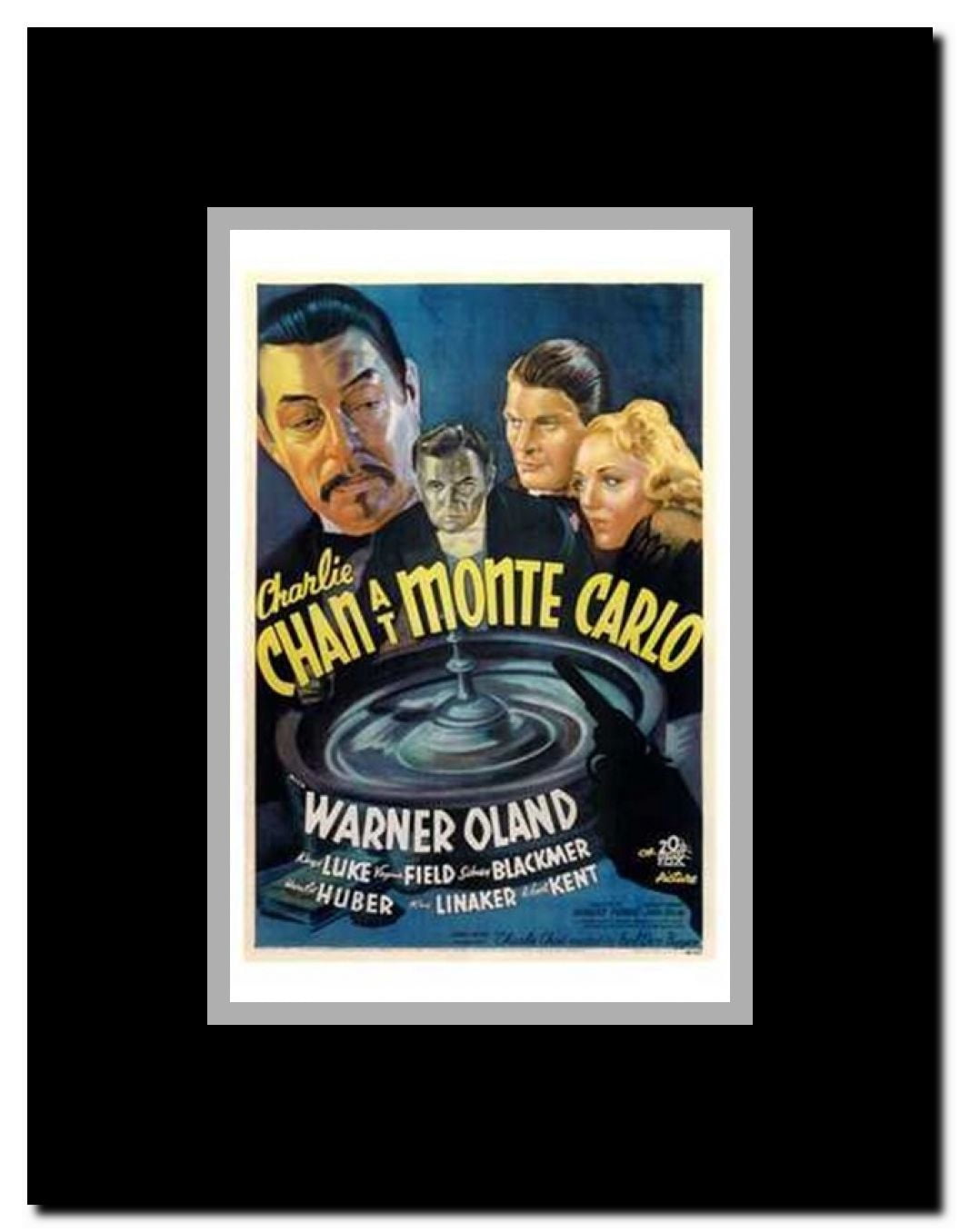 Charlie Chan At Monte Carlo Framed Movie Poster
