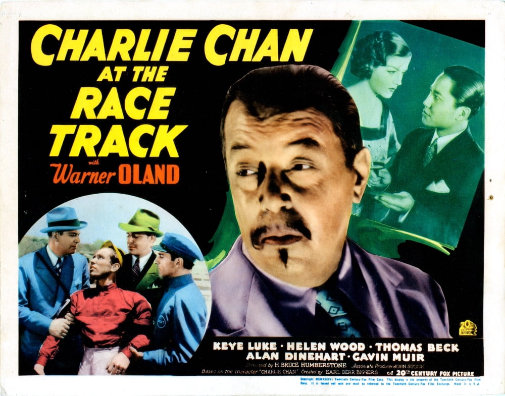 Charlie Chan At The Race Track U Canvas Art - (28 x 22)