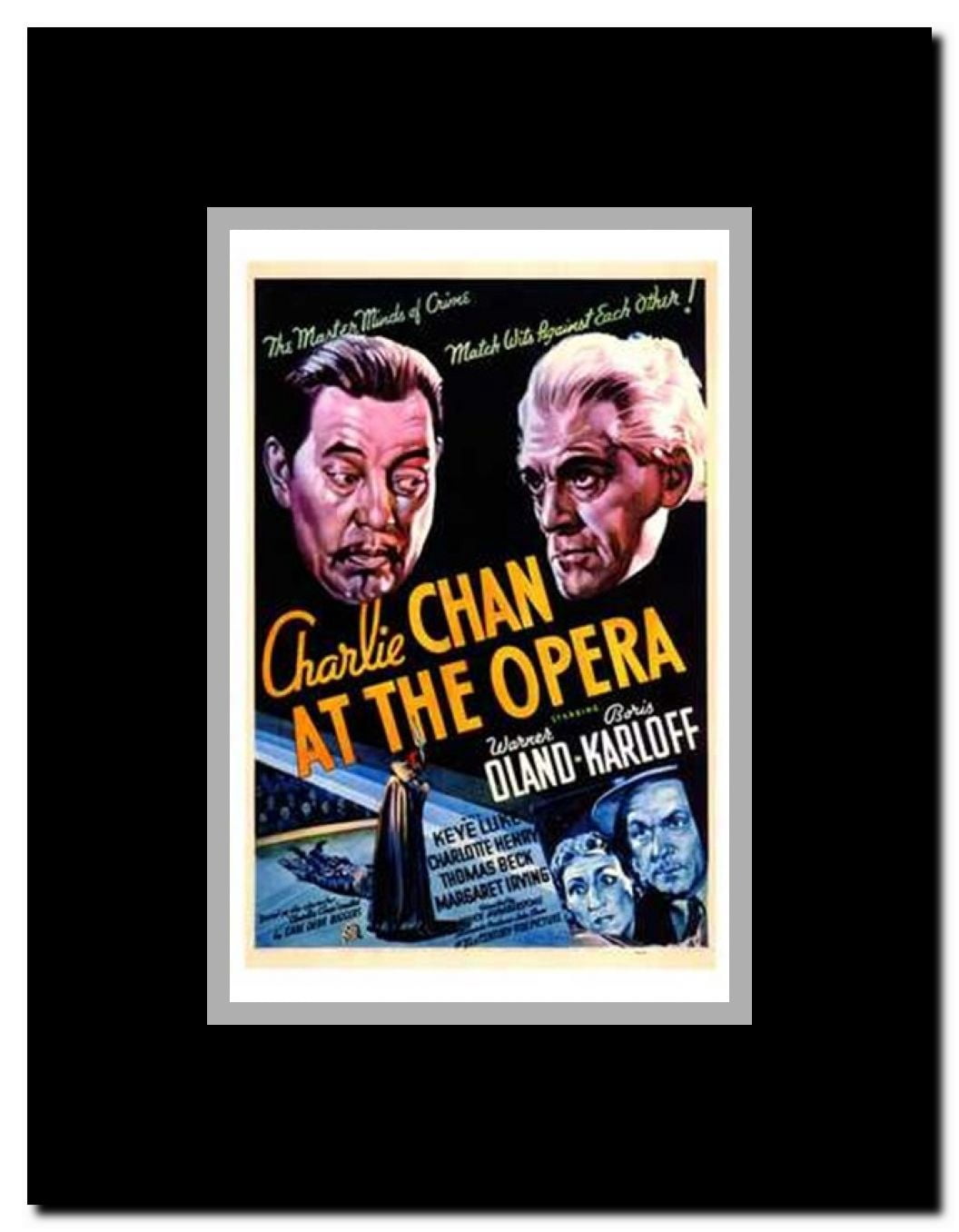 Charlie Chan At the Opera Framed Movie Poster