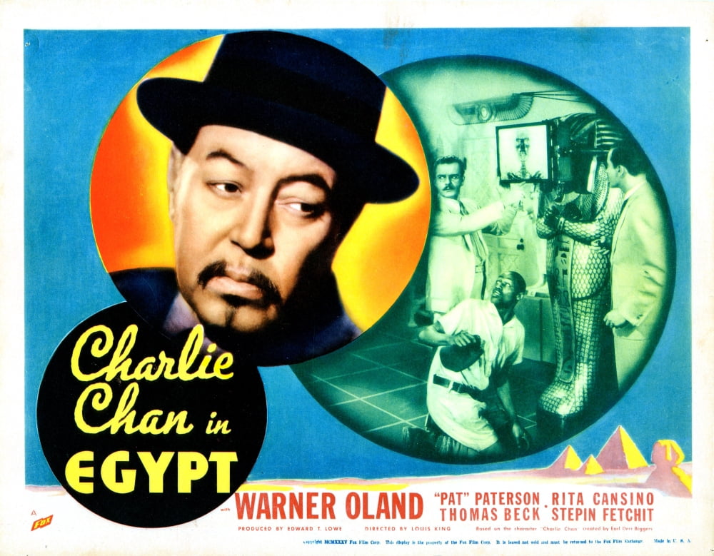 Charlie Chan In Egypt Canvas Art - (28 x 22)