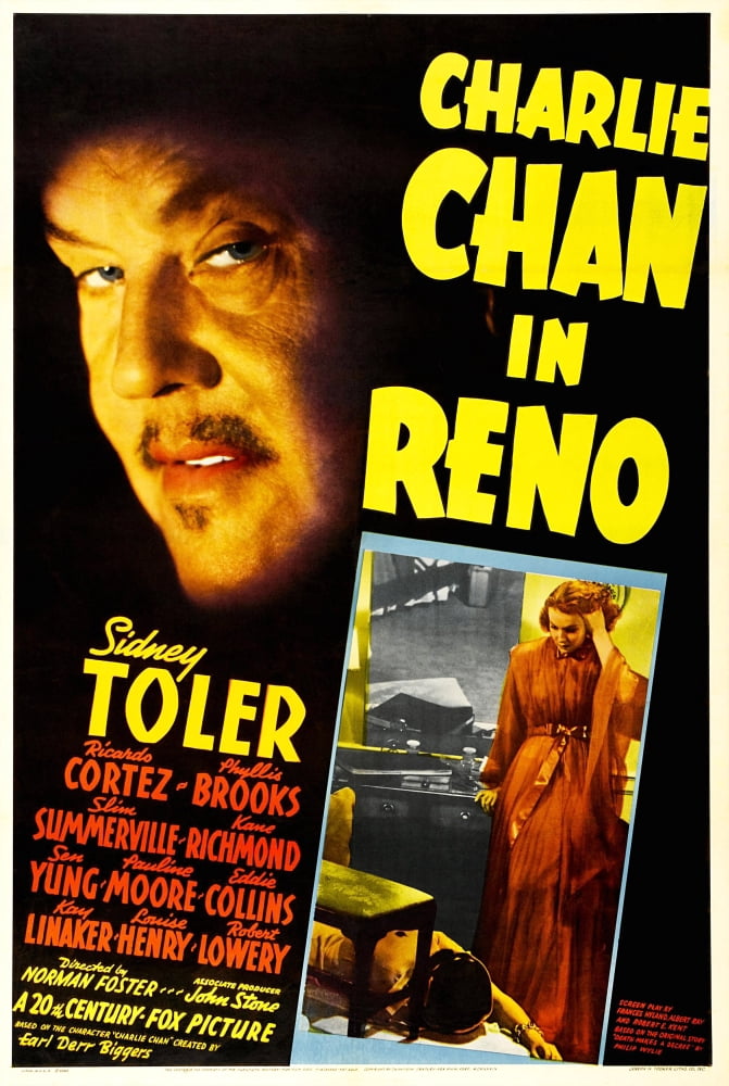 Charlie Chan In Reno Canvas Art - (11 x 17)