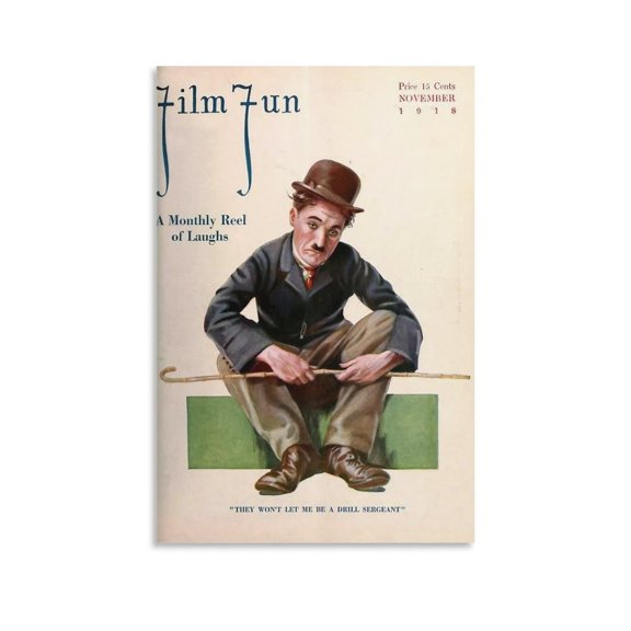 Charlie Chaplin Comic Actor Filmmaker Composer Print Poster (7) Painting On Canvas Wall Art Poster Scroll Picture Print Living Room Walls Decor Home Posters 16x24inch(40x60cm)