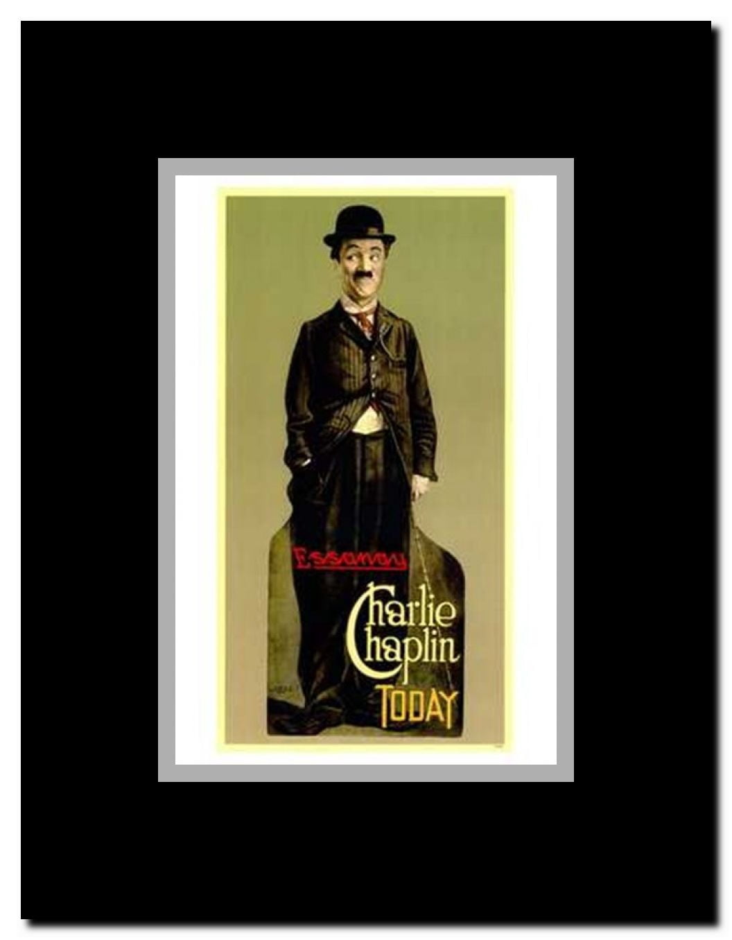Charlie Chaplin Framed Movie Poster