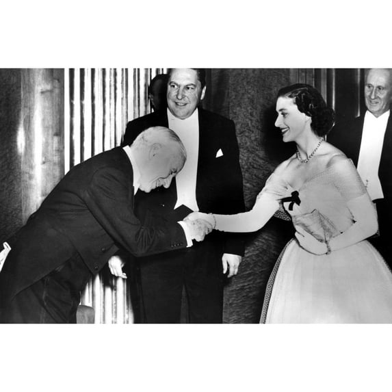 Charlie Chaplin Meeting Princess Margaret At The London Premiere Of 'Limelight' Ca. 1952 History