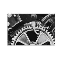 Charlie Chaplin Modern Times Poster (4) Gifts Canvas Painting Poster Wall Art Decorative Picture Prints Modern Decor 20x30inch(50x75cm)