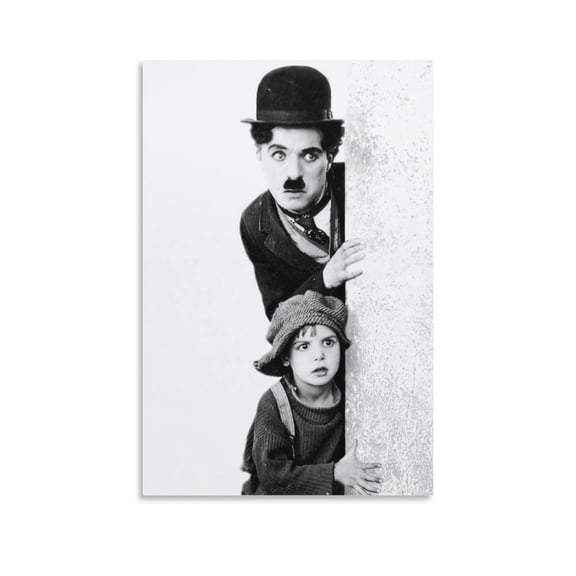 Charlie Chaplin Omedian Actor Poster Photo (17) Canvas Poster Wall Art Picture Prints Hanging Photo Gift Decor Home Posters Artworks 12x18inch(30x45cm)
