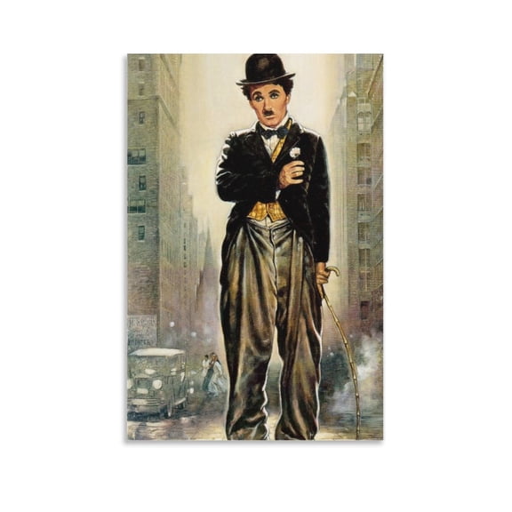 Charlie Chaplin Omedian Actor Poster Photo (5) Home Decor Poster Wall Art Hanging Picture Print Bedroom Decorative Painting Posters Room Aesthetic 12x18inch(30x45cm)