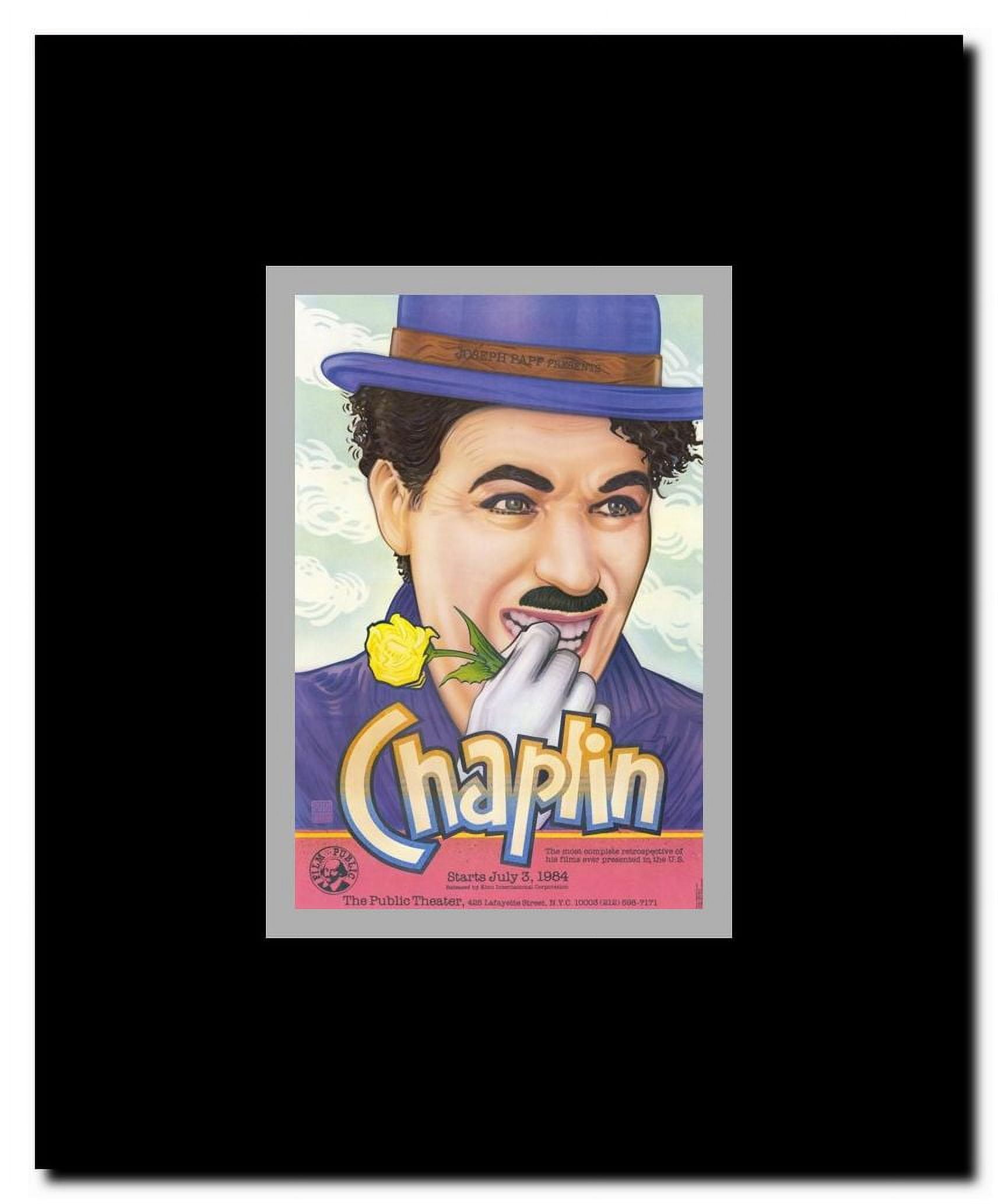 Charlie Chaplin Retrospective Framed Movie Poster