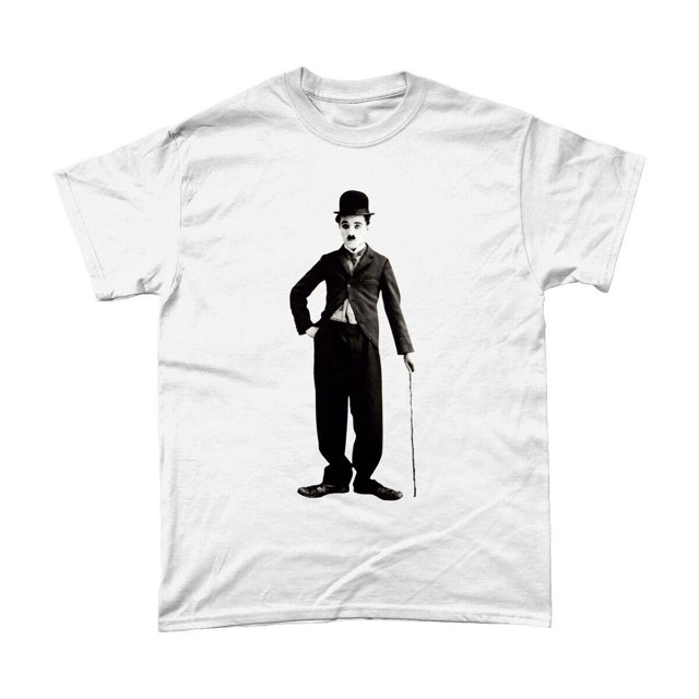 Charlie Chaplin T Shirt Silent Movies Laurel and Hardy Keystone Cops