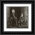 thumbnail image 1 of Charlie Chaplin (The Kid) 2x Matted 20x20 Black Ornate Framed Art Print, 1 of 2