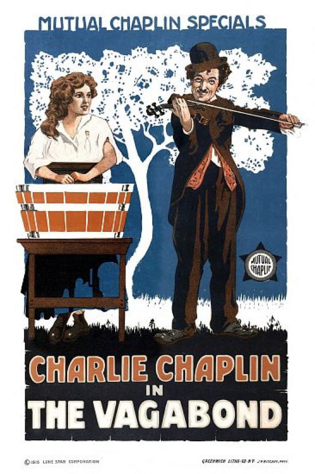 Charlie Chaplin in The Vagabond Movie Canvas Art - (18 x 24)