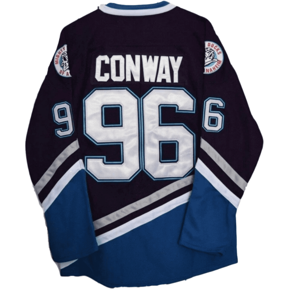 Throwback Jersey Men's mighty ducks Jersey Ice Hockey 96 Conway