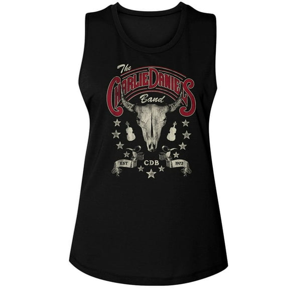 Charlie Daniels Band Est. 1972 Black Women's Muscle Tank Top