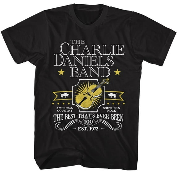Charlie Daniels Band The Best Thats Ever Been Black Adult T-Shirt 4Xlt