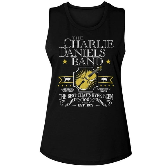 Charlie Daniels Band The Best Thats Ever Been Black Women's Muscle Tank Top