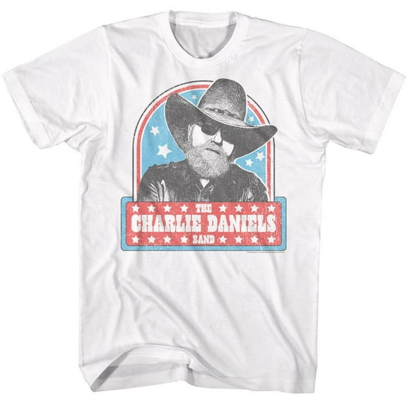 Charlie Daniels Band Vintage Stars White T-Shirt