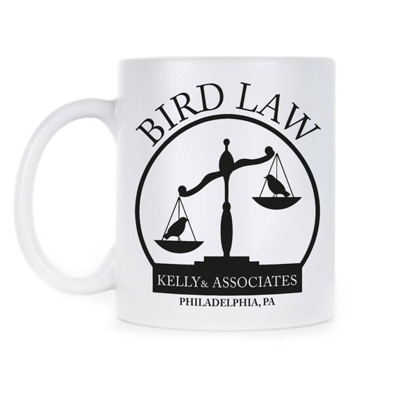 Charlie Day Bird Law TV Show Mug Kelly and Associates Coffee Cup