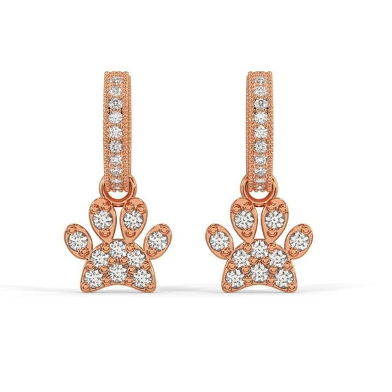 Silvermist Jewelry Charlie Earrings 18K Rose Gold over 925 Sterling Silver | Everyday Jewelry for Women, Birthday Gift for Her
