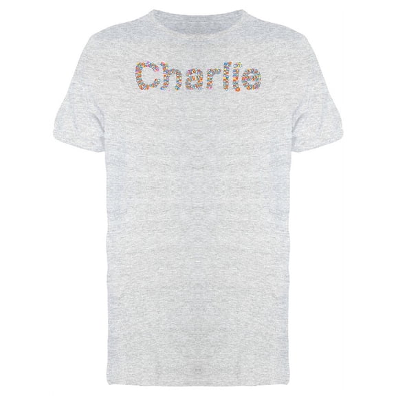 Charlie Flower Name T-Shirt Men -Image by Shutterstock, Male Large
