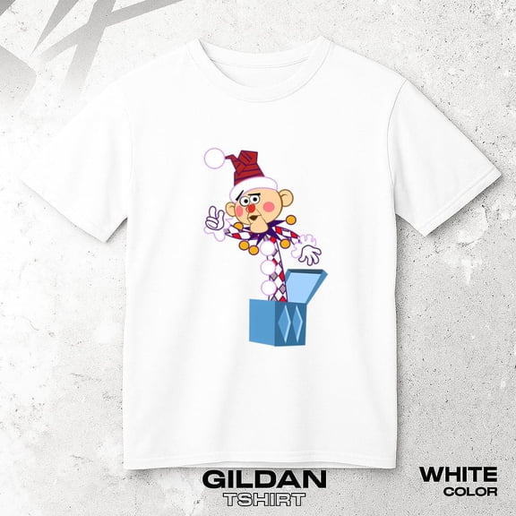 Charlie In The Box T-shirt with Classic Christmas Nostalgic Toy Graphic Style, up to size 5XL.