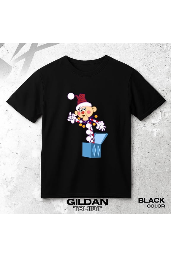 Charlie In The Box T-shirt with Classic Christmas Nostalgic Toy Graphic Style, up to size 5XL.