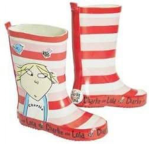 Charlie & Lola Welly, Girl Beautiful Rain Boots, Snow Boots Kids Shoe Size 5 New