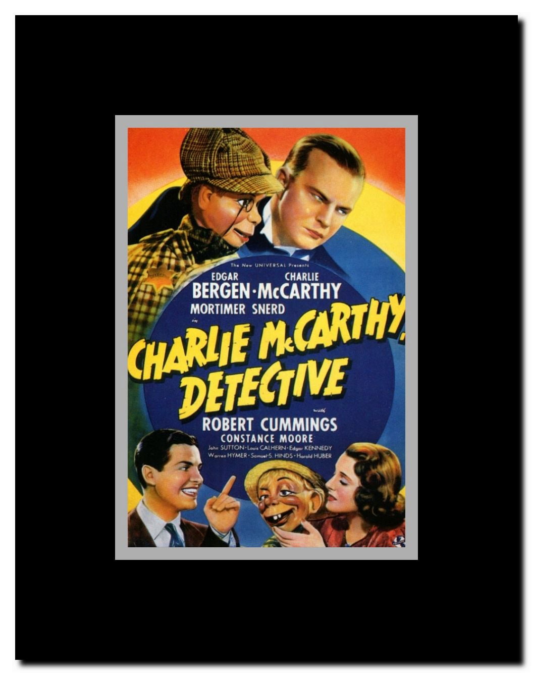 Charlie McCarthy Detective Framed Movie Poster