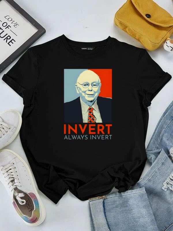 Charlie Munger Invert Always Invert Stock Market Trader Unisex tee ...