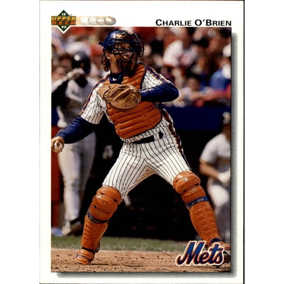 Charlie O'Brien 1992 Upper Deck MLB #381 Baseball Card New York Mets