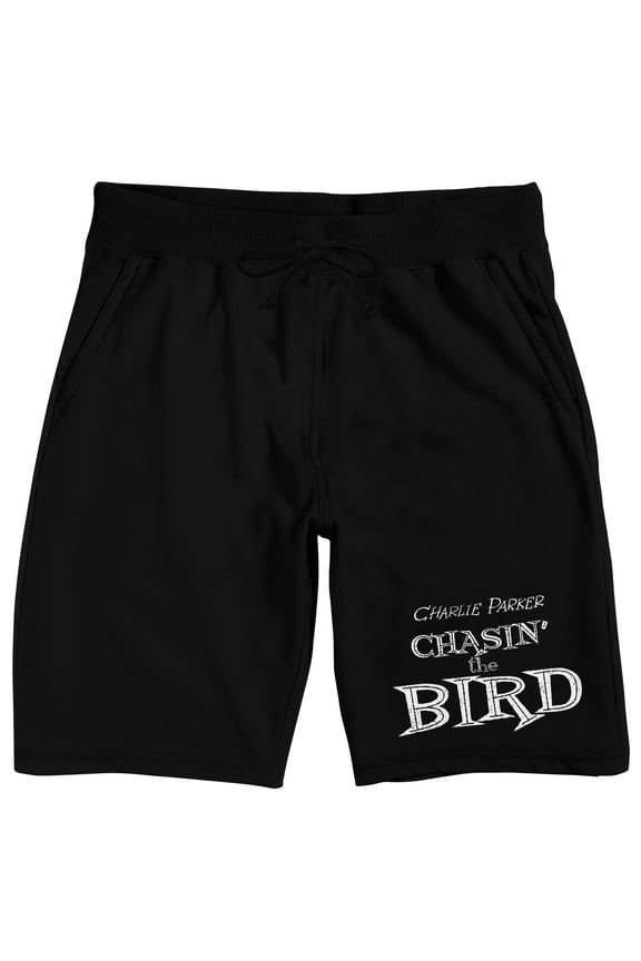 Charlie Park Chasin' the Bird Men's Black Lounge Shorts-Medium