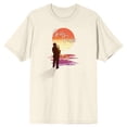 thumbnail image 1 of Charlie Parker Saxophone Scene Men's Natural Short Sleeve Tee-Medium, 1 of 3