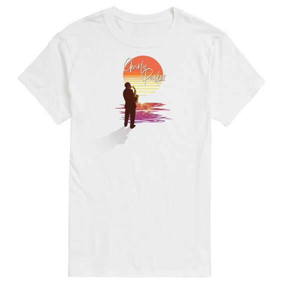 Charlie Parker - Sunset Book Print - Men's Short Sleeve Graphic T-Shirt