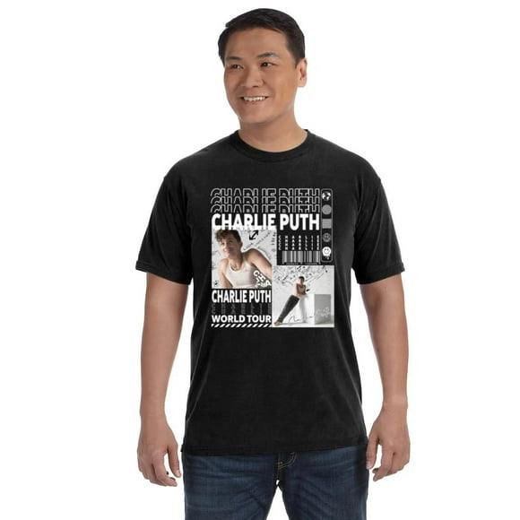 Charlie Puth Music Y2k Merch Black Unisex COMFORT COLOR T-SHIRT, for men & women, up to size 4XL