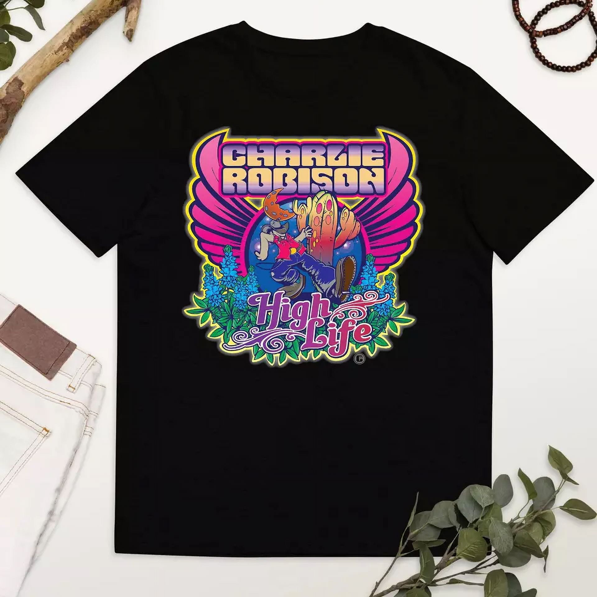 Charlie Robison High Life T-shirt Unisex Cotton tee - Walmart.com