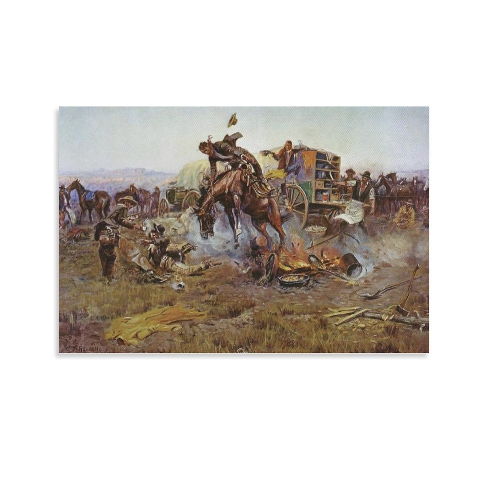 Charlie Russell Poster Canvas0 Poster Cool Artworks Painting Wall Art