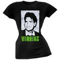 thumbnail image 1 of Charlie Sheen - Winning Juniors T-Shirt, 1 of 1