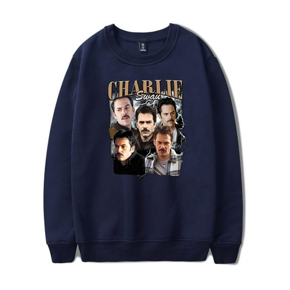 Charlie Swan Crewneck Fashion Sweatshirt Hip Hop Crewneck Unique Clothes for Men