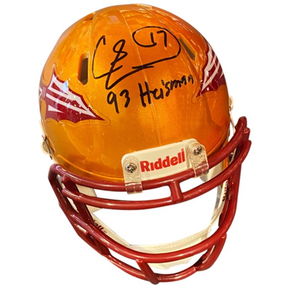 Charlie Ward Autographed Florida State FSU Seminoles (FLASH Alternate) Mini Helmet w/ 93 Heisman