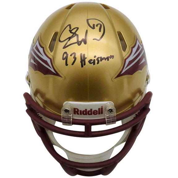 Charlie Ward Autographed Florida State FSU Seminoles Mini Helmet w/ "93 Heisman"
