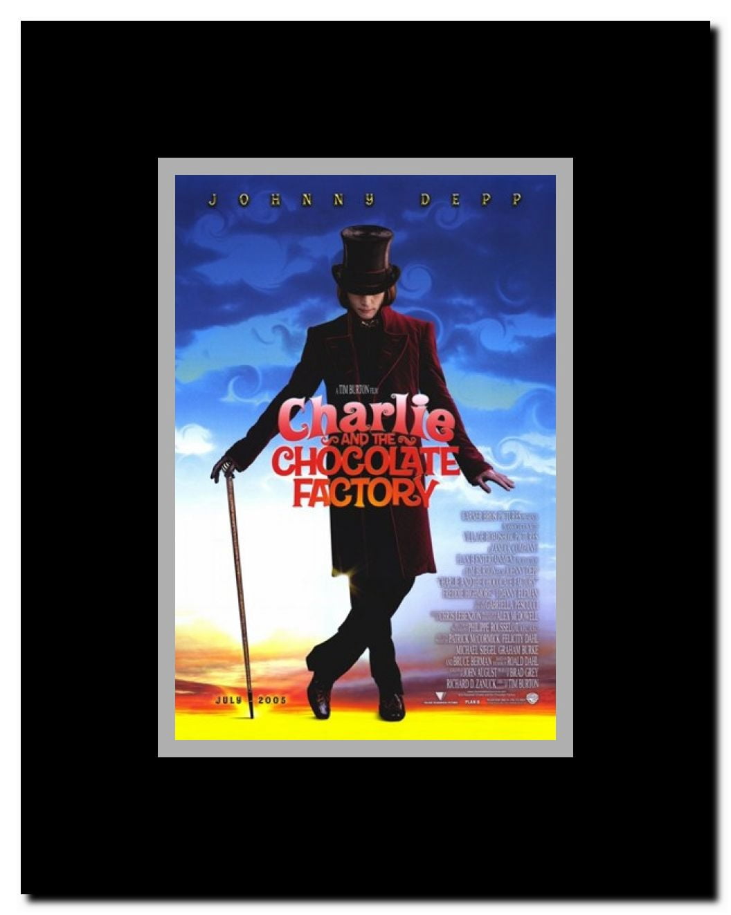 Charlie and the Chocolate Factory Framed Movie Poster