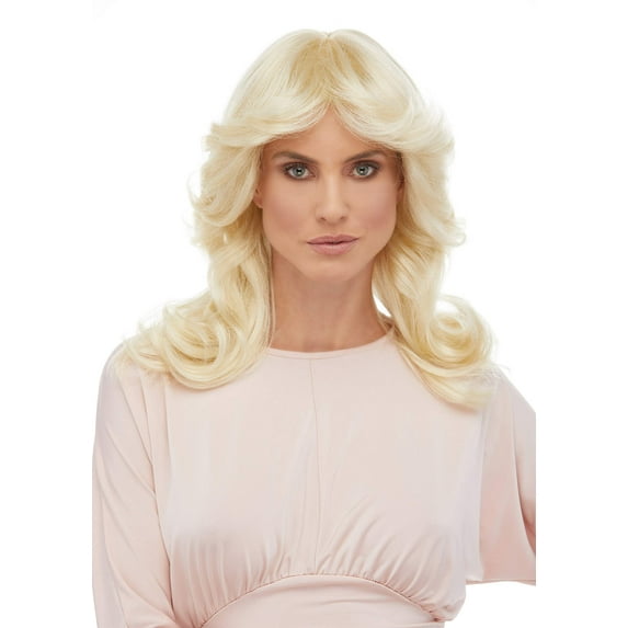 Charlie's Angels 70s Wig Color Blonde - Sepia Costume Wigs Cheryl Ladd Long Wavy Mid Back Length 70s Woman Ladies Detectives