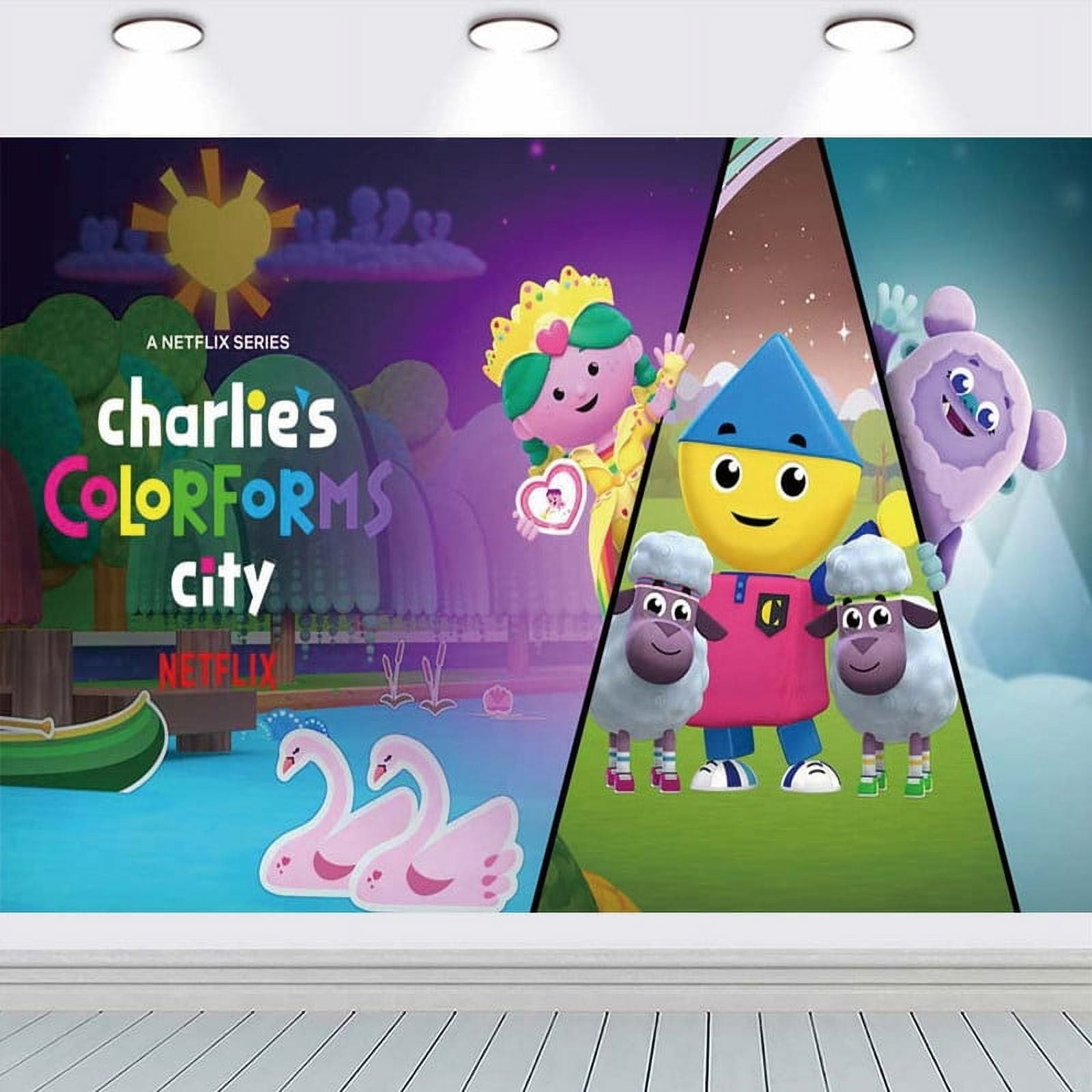 Charlie's Colorforms City Birthday Party Supplies Banner Backdrop ...