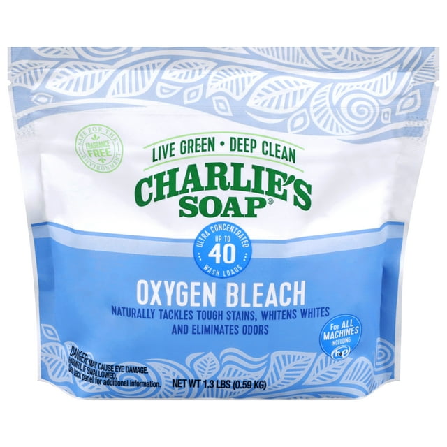 Charlie's Soap Color Safe Chlorine Free Oxygen Bleach Powder, 1.3